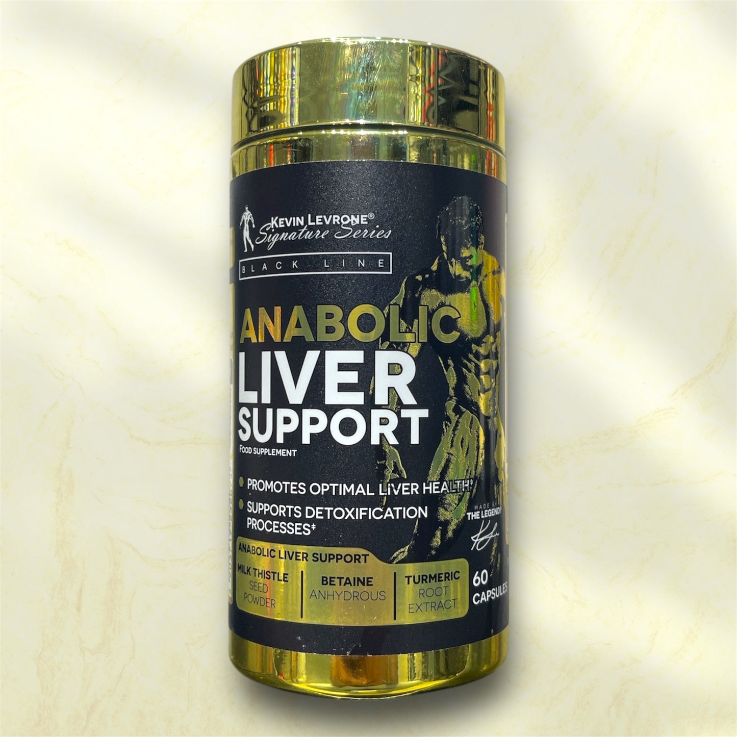 Kevin Levrone Anabolic Liver Support is a dietary supplement formulated to support liver health, particularly for individuals engaged in intense training regimens.