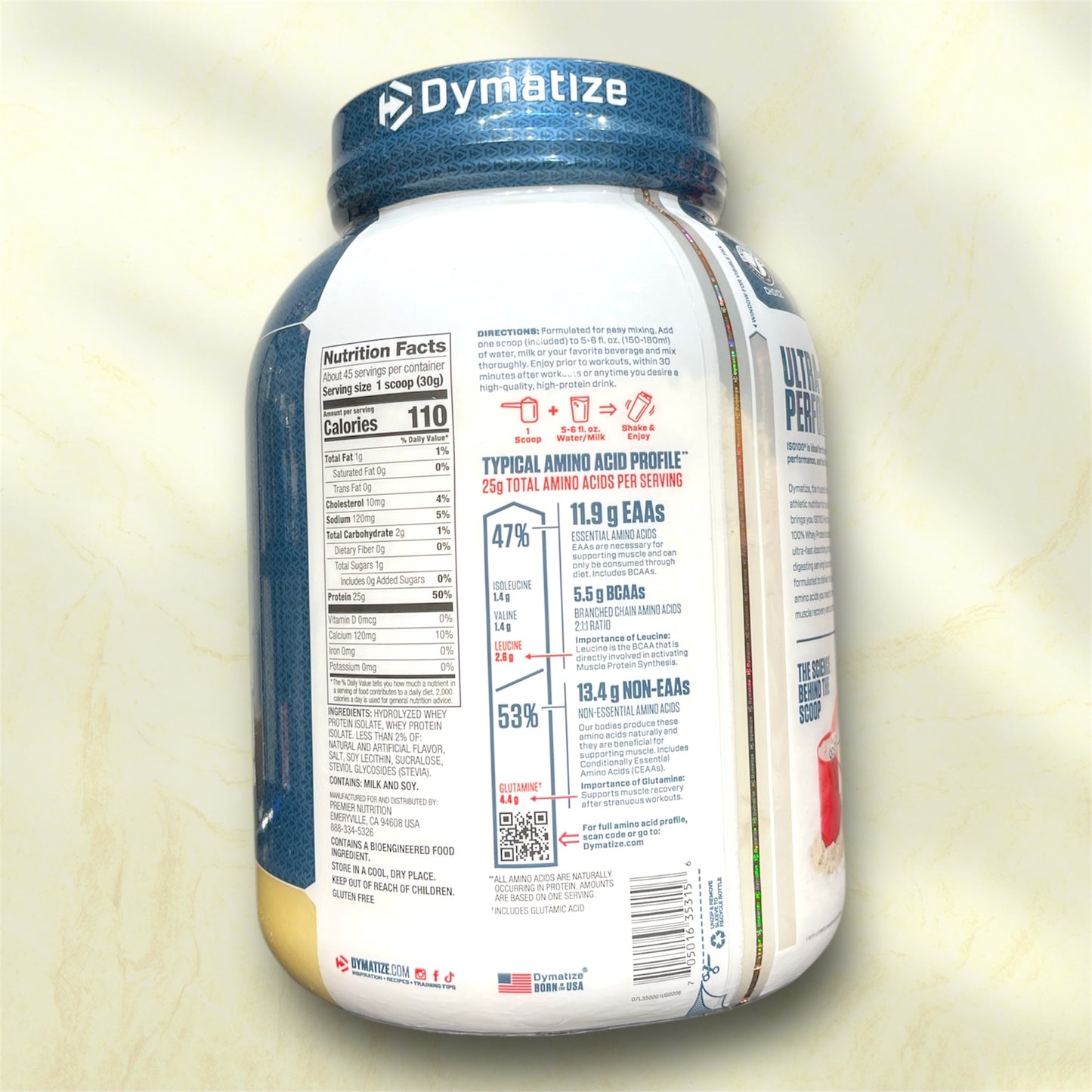 ISO 100 Hydrolyzed is a premium protein supplement from Dymatize Nutrition, known for producing high-quality products for athletes and fitness enthusiasts