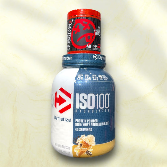Dymatize ISO100 + Skeleton Pre-Workout Bundle | Pure Protein &amp; Extreme Energy | Power Fit Egypt