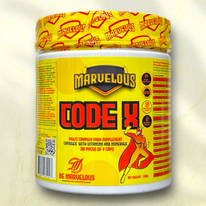 Marvelous CODE X – Multi-Complex Food Supplement with 29 Active Ingredients