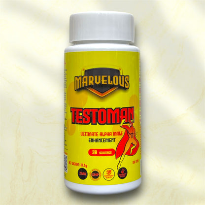 Marvelous TESTOMAN – Alpha Male Testosterone Booster (30 Servings)