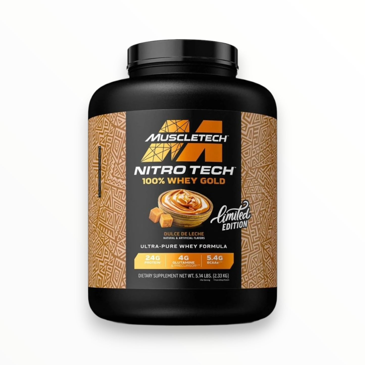 MuscleTech Nitro-Tech Whey Gold 2.27 كجم (69 حصة) |واي بروتين ايزولايت  والببتيدات الممتازة لنمو العضلات