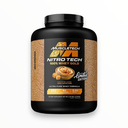 MuscleTech Nitro-Tech Whey Gold 2.27 كجم (69 حصة) |واي بروتين ايزولايت  والببتيدات الممتازة لنمو العضلات