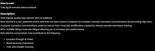 Marvelous Beta-Alanine is a high-quality, unflavored supplement designed to enhance athletic performance by increasing muscle carnosine levels.