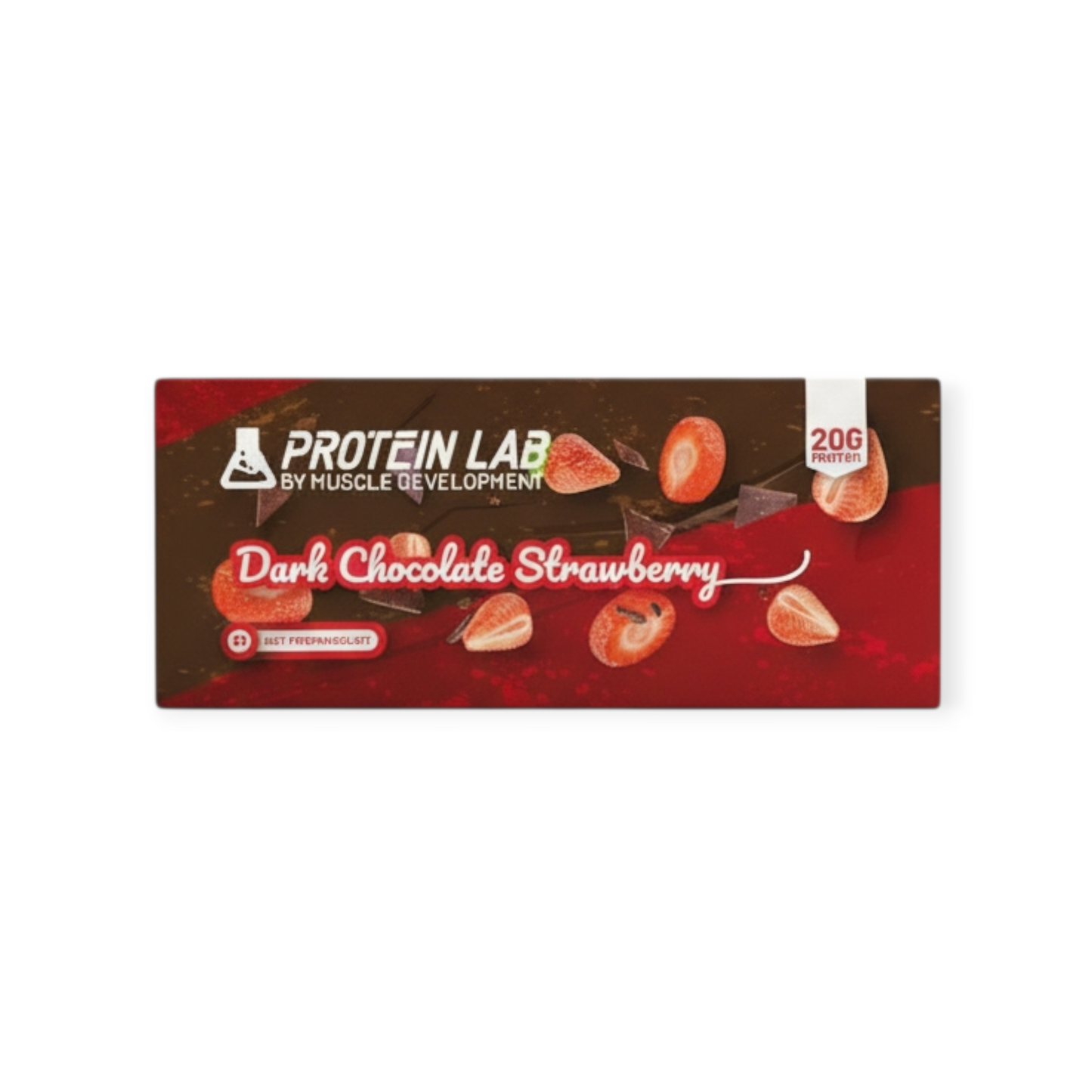 Protein Lab Dark Chocolate Strawberry Protein Bar – 20g Protein High Protein Snack