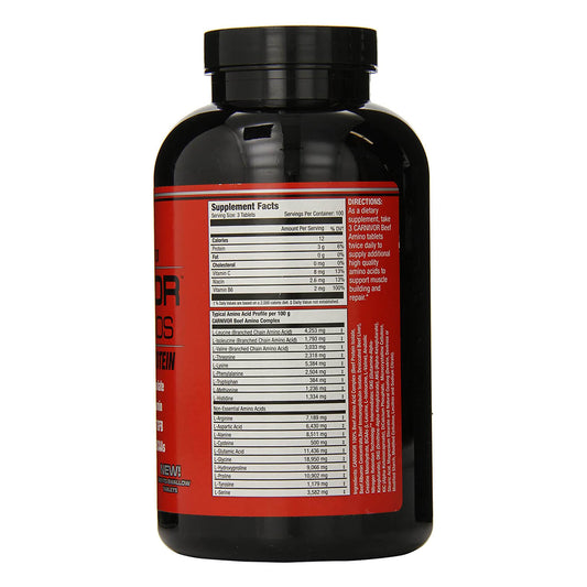 MuscleMeds Carnivor Beef Aminos 300 Tablets – Muscle Recovery in Egypt