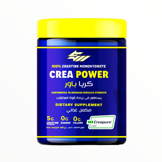 Crea Power Creatine Monohydrate 400g – 80 Servings Strength & Muscle Support in Egypt|In Power Fit Supplements Egypt