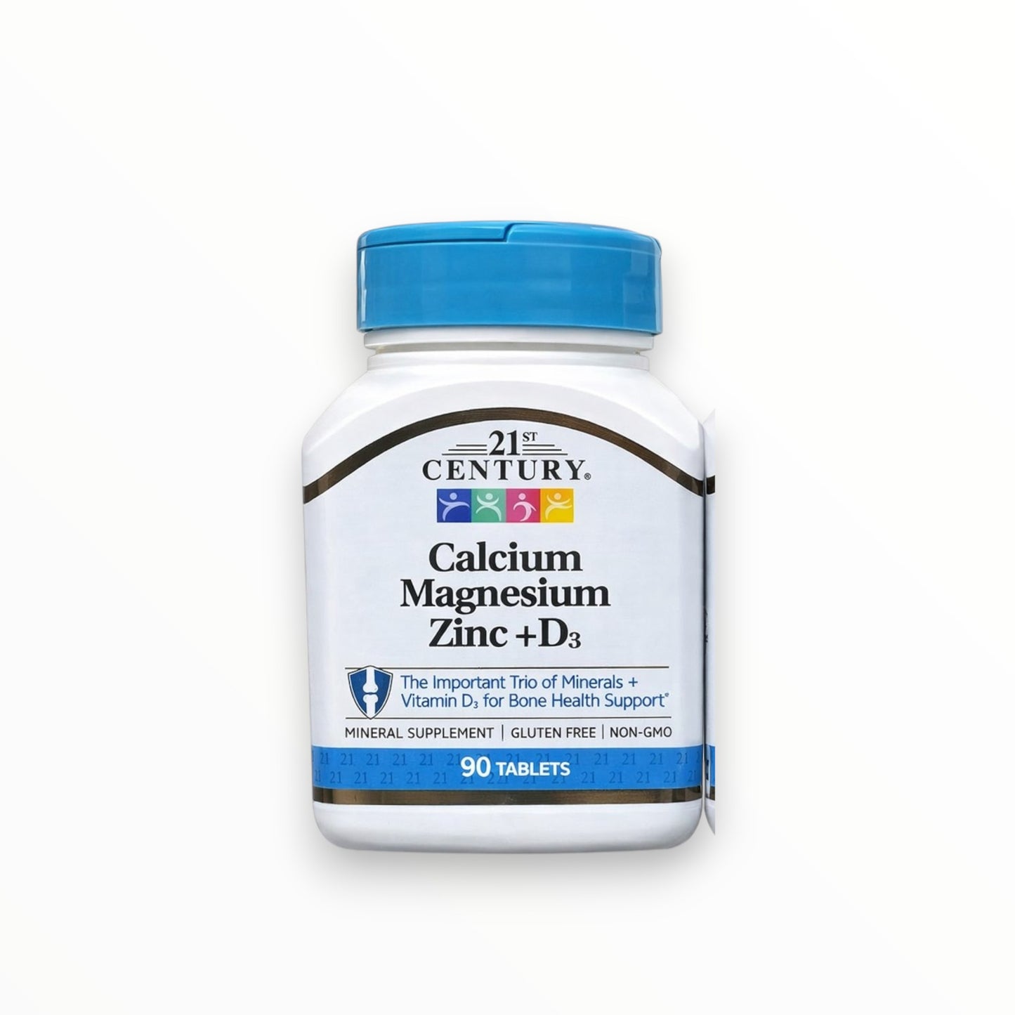 21st Century Calcium Magnesium Zinc + D3 – Bone & Immune Support | 90 Tablets