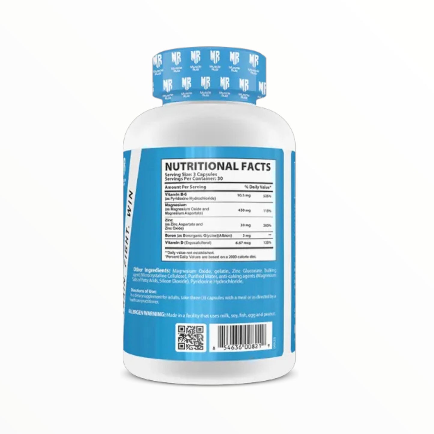 MR Muscle Rulz ZMB6 – 90 Tablets | Zinc, Magnesium & B6 for Recovery & Testosterone Support| In Power Fit Supplements Egypt