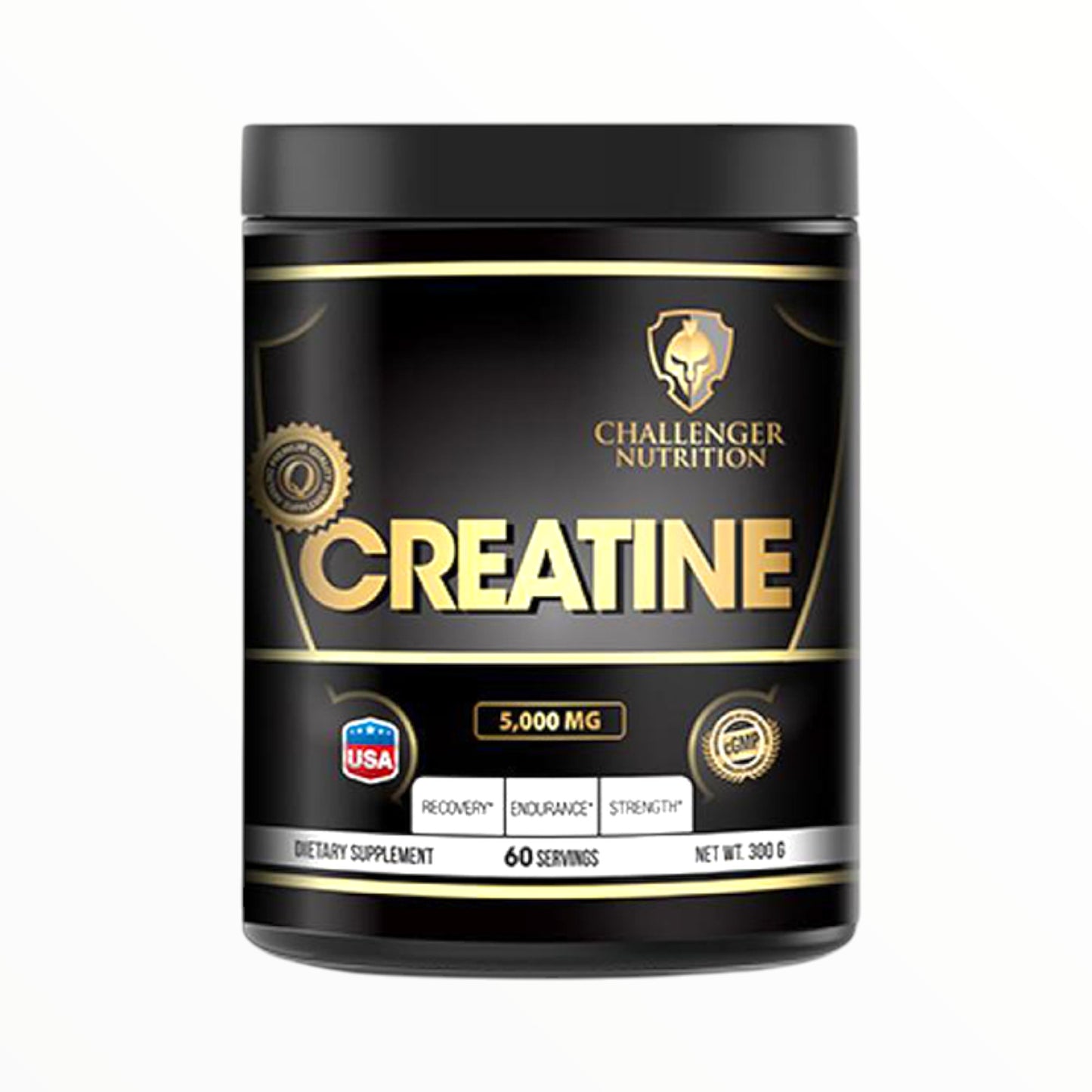 Challenger Creatine 300g (60 Servings) | Pure Micronized Creatine for Strength & Performance| In Power Fit Supplements Egypt