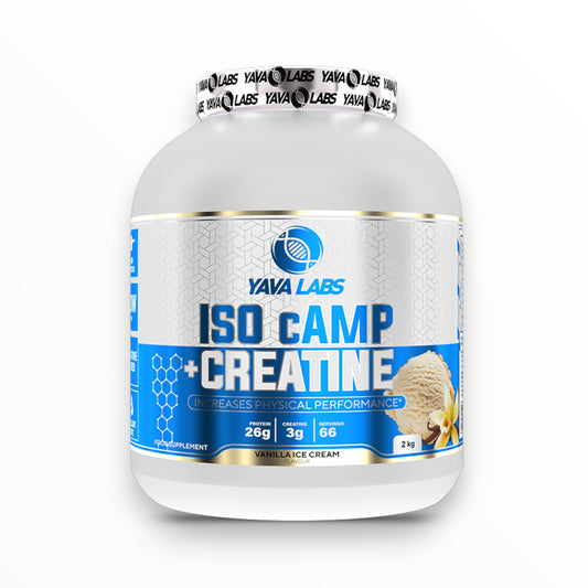 Yava Labs ISO cAMP + Creatine 2kg (66 Servings) | Whey Isolate + Creatine for Muscle Growth & Performance|In Power Fit Supplements Egypt