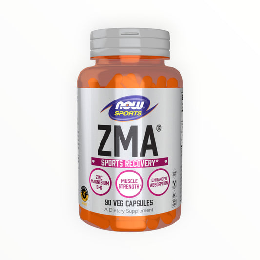 NOW ZMA – 90 Tablets | Testosterone, Recovery & Sleep Support| In Power Fit Supplements Egypt