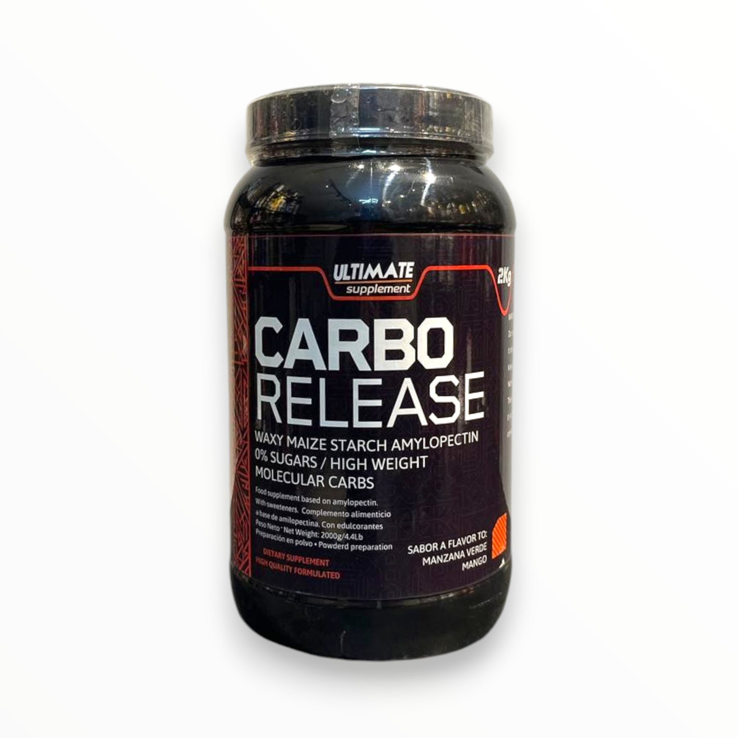 Ultimate Supplement Carbo Release 2kg – Waxy Maize Starch Amylopectin High Molecular Weight Carbs for Energy & Muscle Recovery