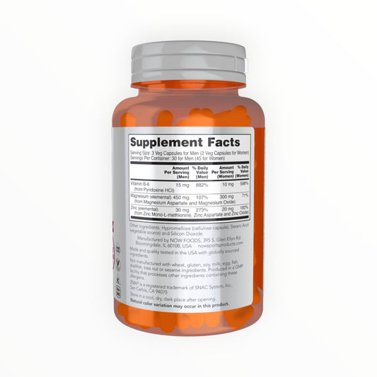 NOW ZMA – 90 Tablets | Testosterone, Recovery & Sleep Support| In Power Fit Supplements Egypt