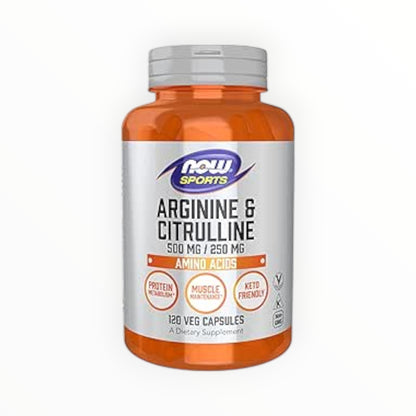 Arginine & Citrulline 500mg – 120 Tablets | Pump, Strength & Endurance| In Power Fit Supplements Egypt