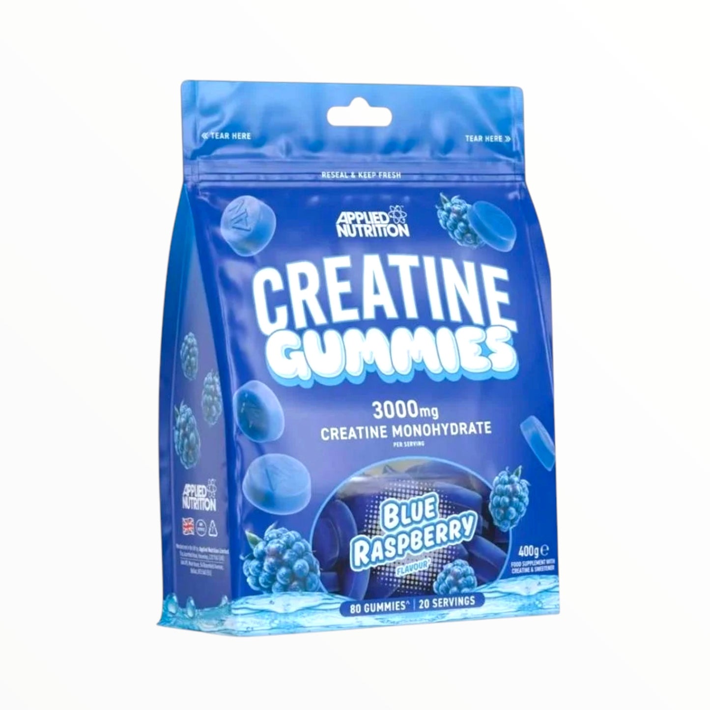 Applied Nutrition Creatine Gummies 3000mg – 80 Gummies (20 Servings) | Strength, Power & Muscle Performance|In Power Fit Supplements Egypt