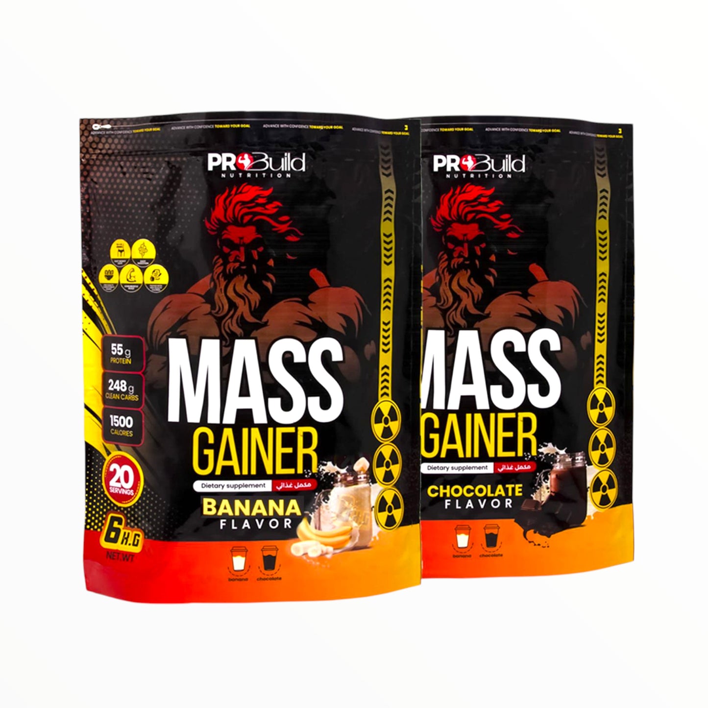 برو بيلد لزيادة الكتلة العضلية 6 كجم (20 حصة) | مكمل غذائي عالي السعرات الحرارية لزيادة الحجم والقوة والوزن بسرعة | متوفر لدى باور فيت للمكملات الغذائية في مصر