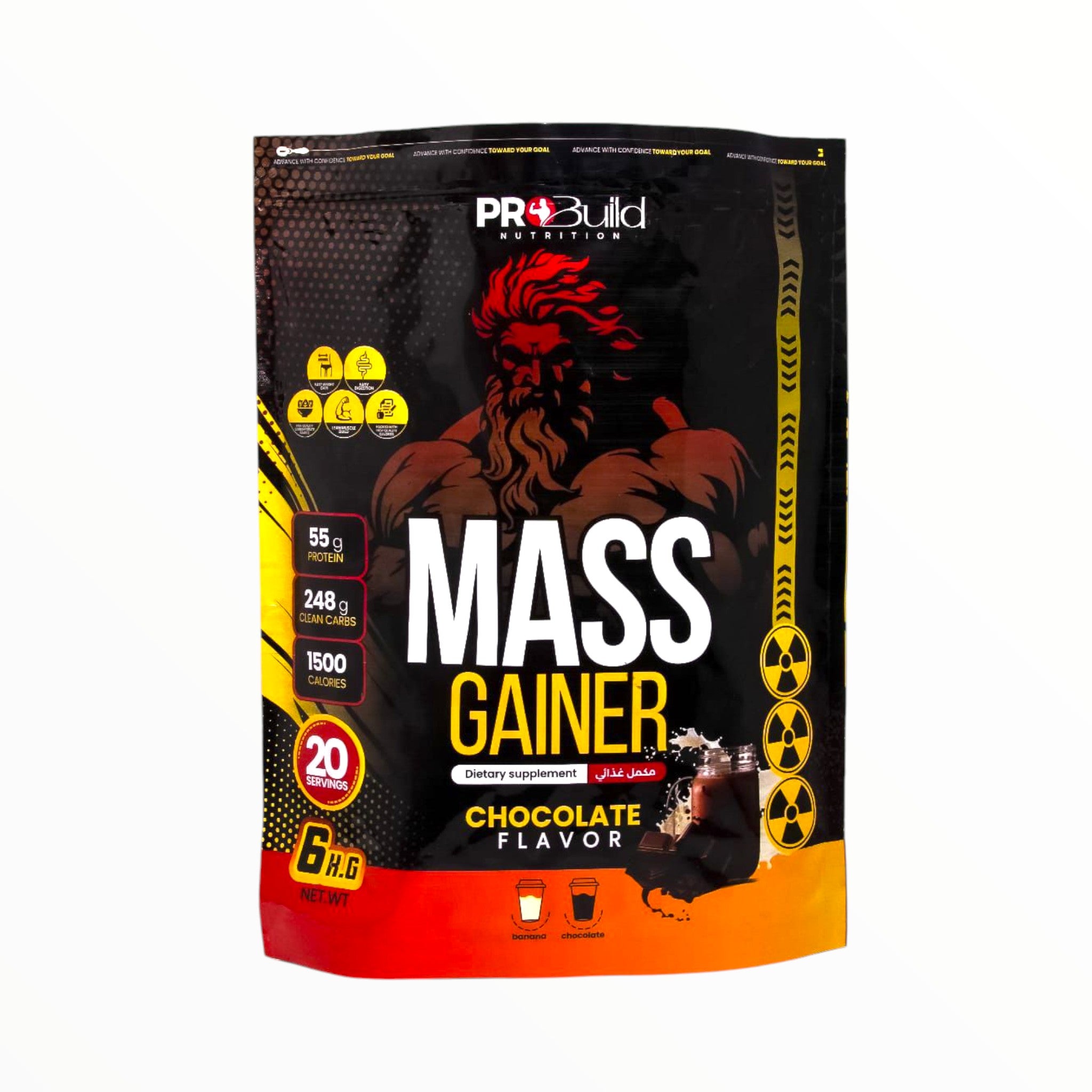 Pro Build Mass Gainer 6kg (20 Servings) | High-Calorie Gainer for Size ...