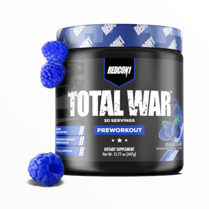Redcon1 Total War Pre-Workout 447g (30 Servings) | Extreme Energy, Focus & Performance Booster|In Power Fit Supplements Egypt