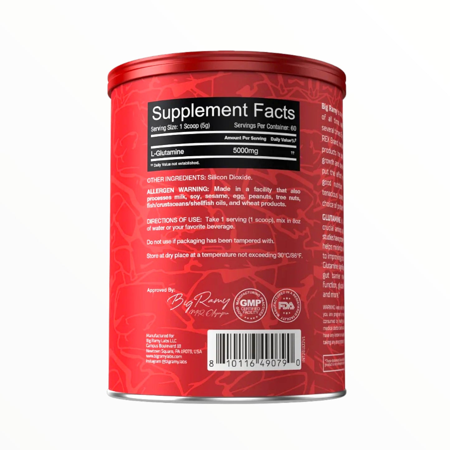 Glutamine Red Rex – Advanced Muscle Recovery &amp; Immune Support Formula