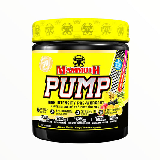 Mammoth PUMP Pre-Workout – 30 Servings | Explosive Energy, Pump & Focus| In Power Fit Supplements Egypt