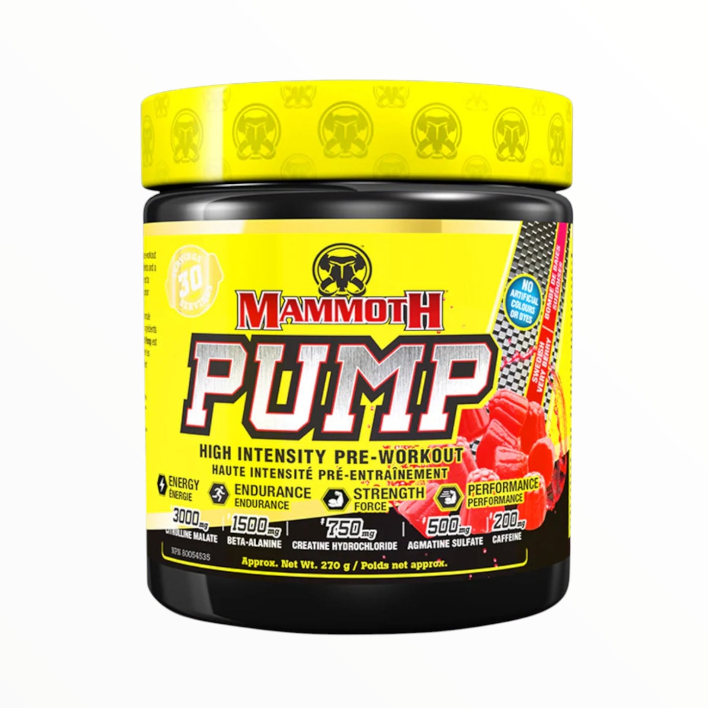 Mammoth PUMP Pre-Workout – 30 Servings | Explosive Energy, Pump & Focus| In Power Fit Supplements Egypt