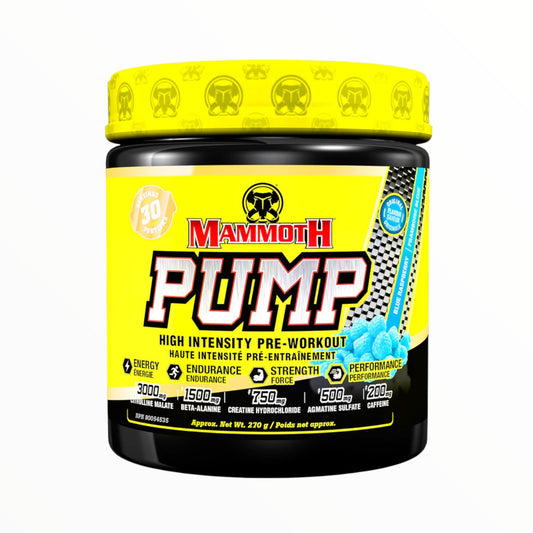 Mammoth PUMP Pre-Workout – 30 Servings | Explosive Energy, Pump & Focus| In Power Fit Supplements Egypt
