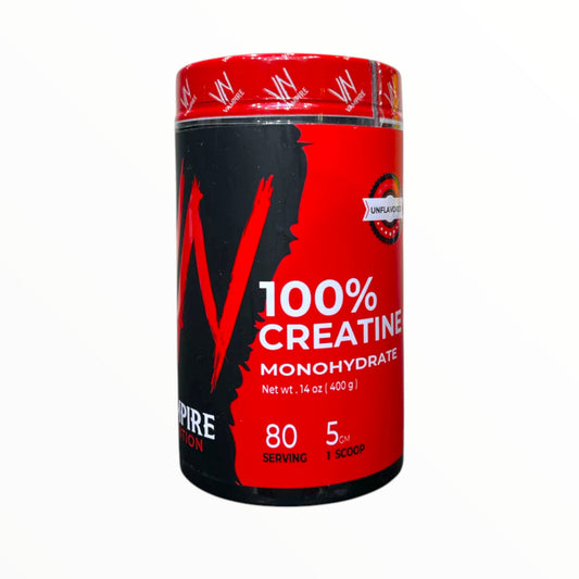 Vampire Nutrition 100% Creatine Monohydrate is a pure and effective formula designed to support strength, muscle size, power, and high-intensity workout performance. 80 Servings