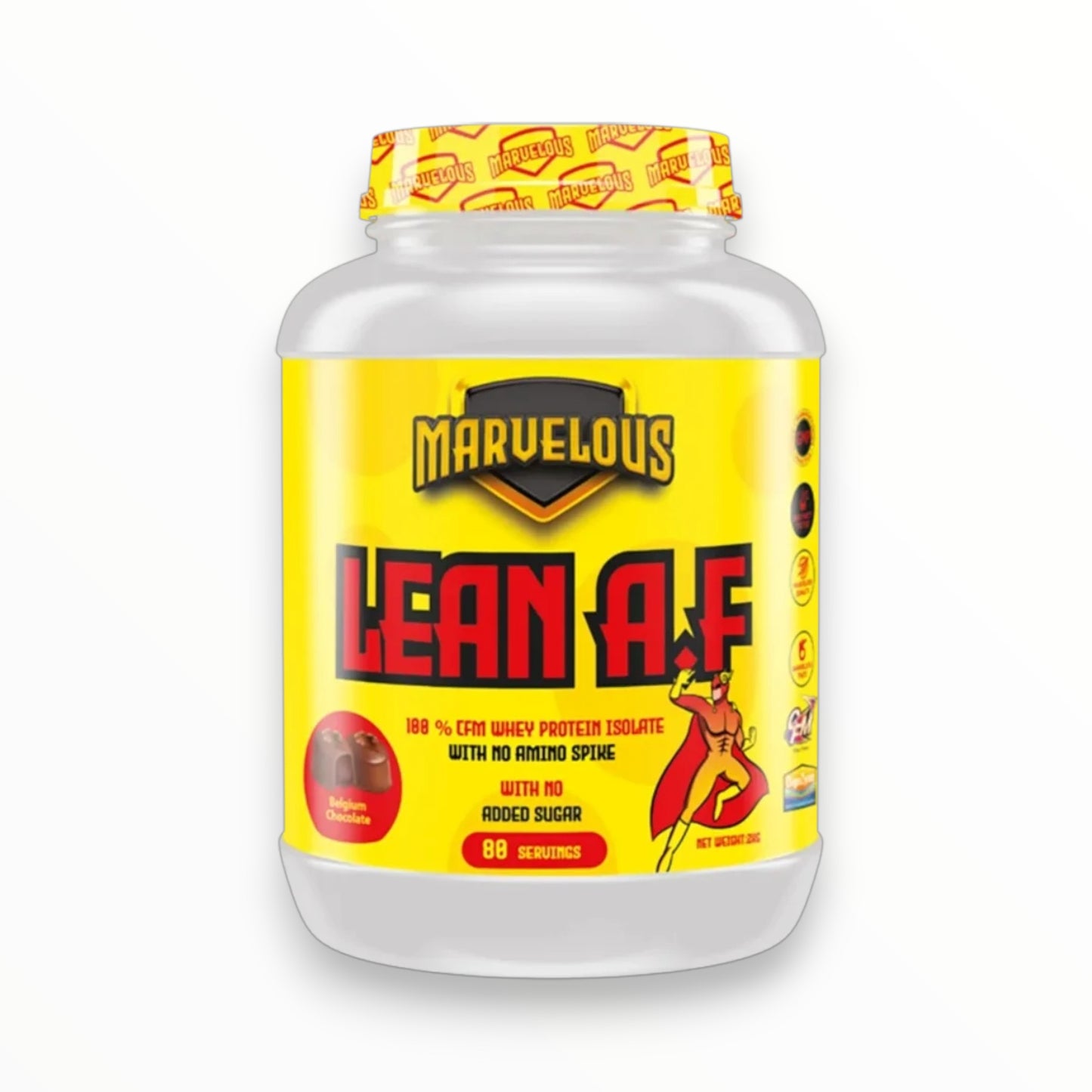 Marvelous Isolate Lean A.F 2kg (80 Servings) | Ultra-Lean Whey Isolate for Muscle Growth & Fat Loss|In Power Fit Supplements Egypt