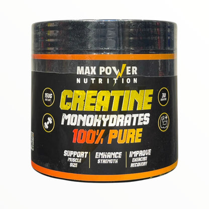 Max Power Nutrition Creatine Monohydrate is a 100% pure formula designed to support muscle size, strength, power, and faster recovery during high-intensity training 60 Servings