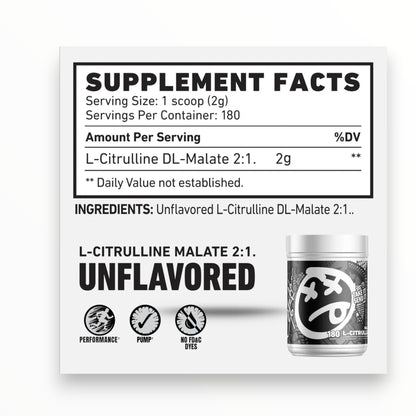 Skeleton Nutrition L-Citrulline Malate – 180 Servings | Extreme Pump, Endurance & Performance Booster|In Power Fit Supplements Egypt