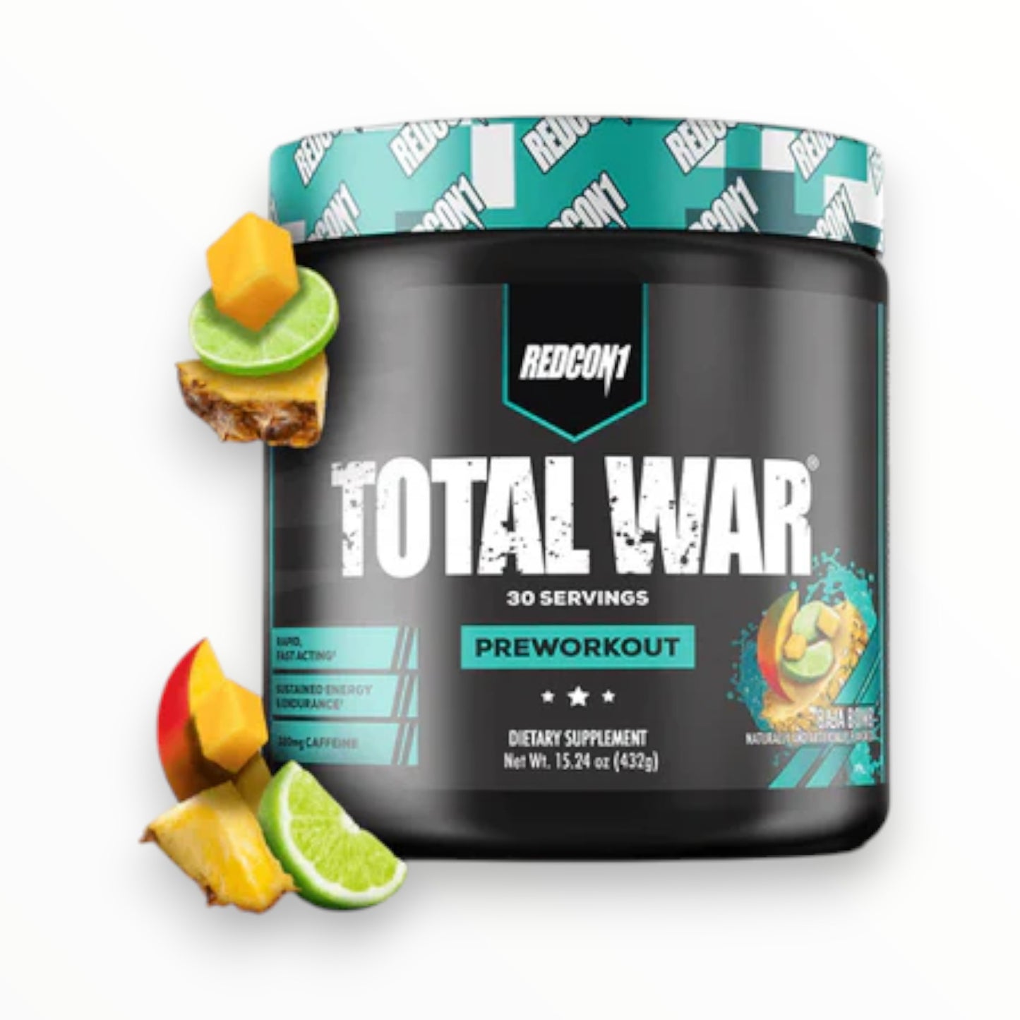 Redcon1 Total War Pre-Workout 447g (30 Servings) | Extreme Energy, Focus & Performance Booster|In Power Fit Supplements Egypt