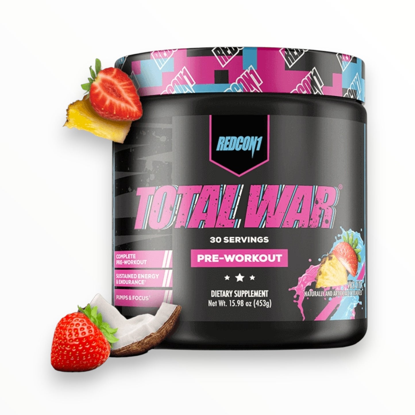 Redcon1 Total War Pre-Workout 447g (30 Servings) | Extreme Energy, Focus & Performance Booster|In Power Fit Supplements Egypt