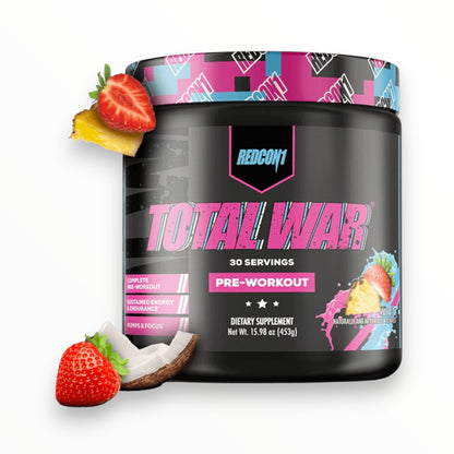 Redcon1 Total War Pre-Workout 447g (30 Servings) | Extreme Energy, Focus & Performance Booster|In Power Fit Supplements Egypt
