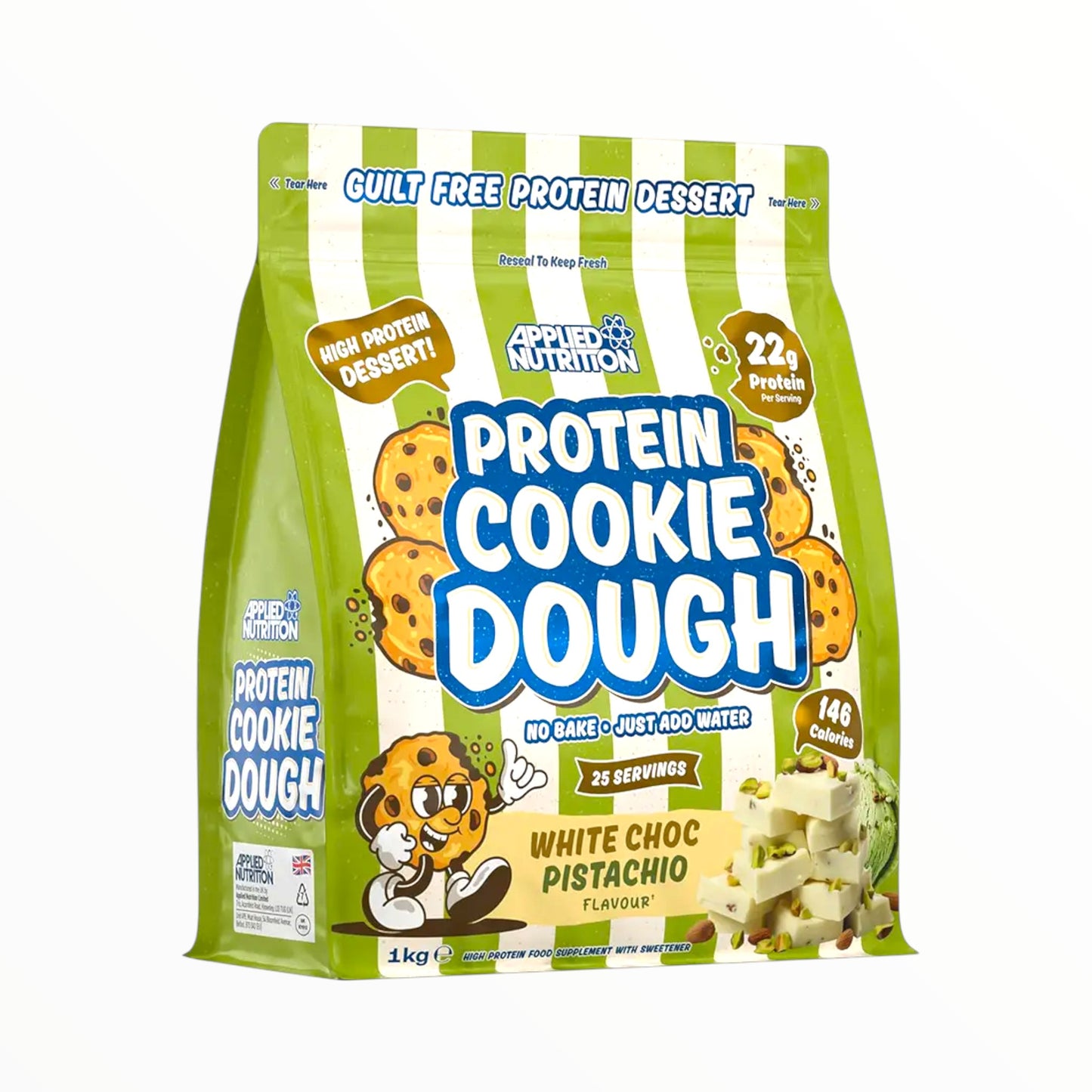 Applied Nutrition Protein Cookie Dough 1kg (25 Servings) | High-Protein Dessert for Muscle Recovery|In Power Fit Supplements Egypt