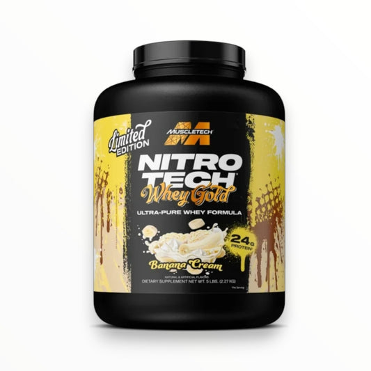 MuscleTech Nitro-Tech Whey Gold 2.27kg (69 Servings) | Premium Whey Isolate & Peptides for Muscle Growth