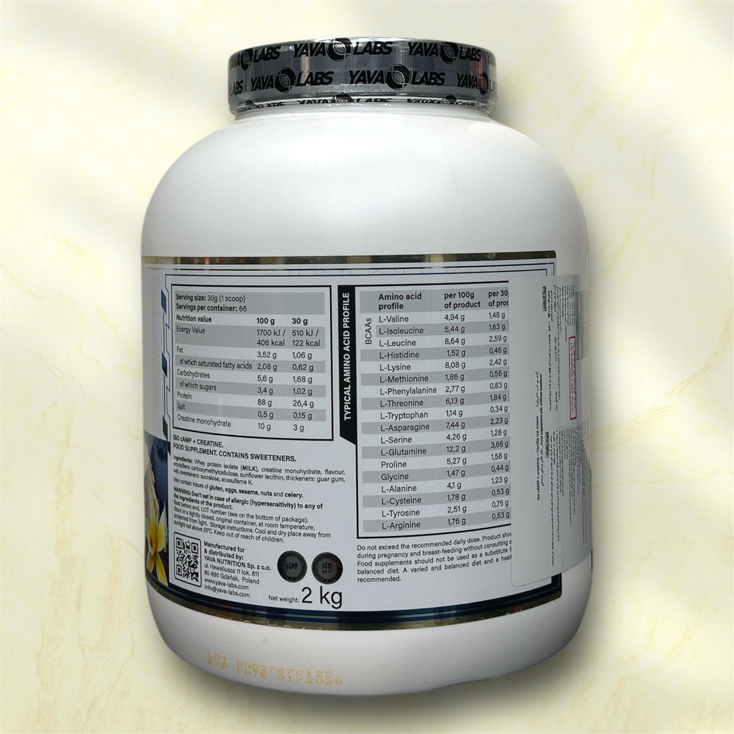 ava Labs ISO cAMP + Creatine is a high-quality supplement designed to support muscle growth, enhance physical performance, and aid in recovery.