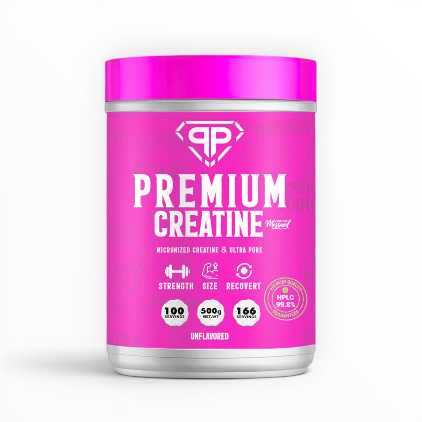 Royal Premium Creatine Monohydrate 500g | Micronized | Unflavored | Ultra Pure Creatine