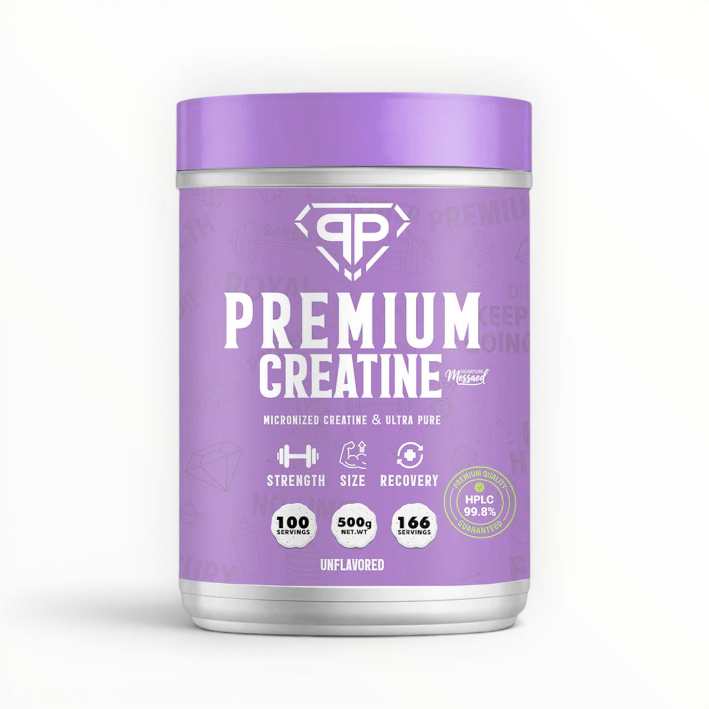 Royal Premium Creatine Monohydrate 500g | Micronized | Unflavored | Ultra Pure Creatine