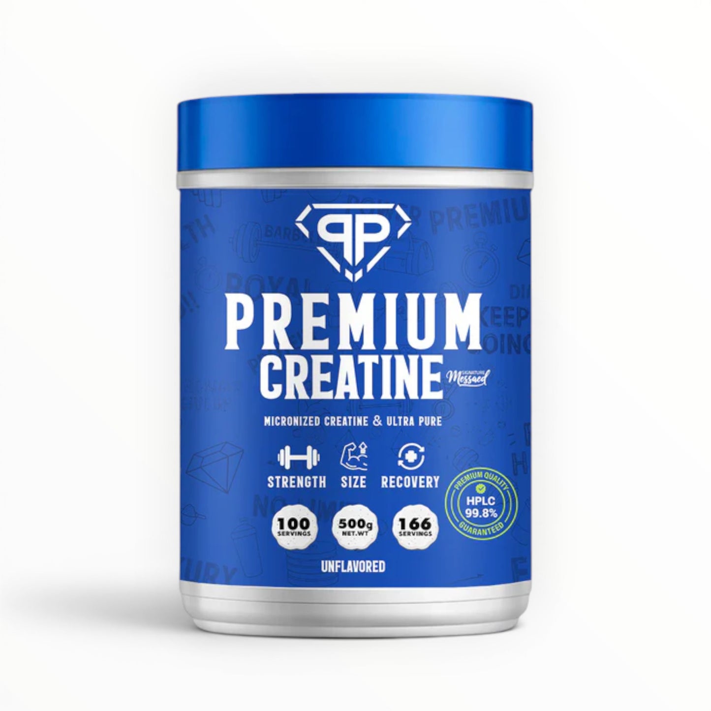 Royal Premium Creatine Monohydrate 500g | Micronized | Unflavored | Ultra Pure Creatine
