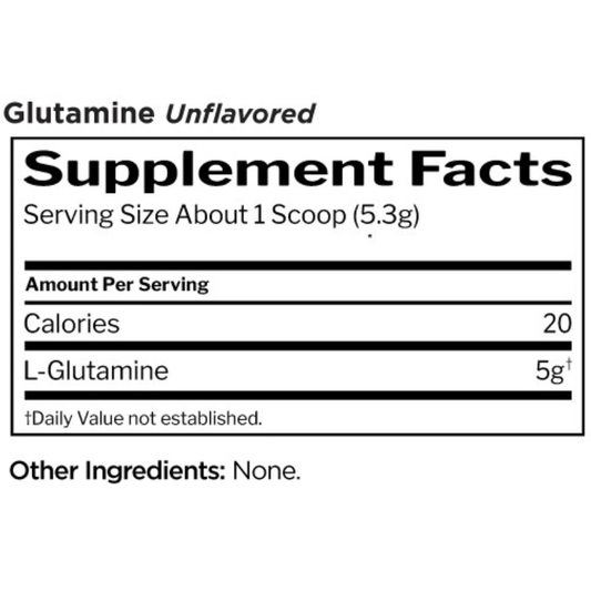 Rule One Glutamine – Workout Recovery Support (Unflavored, 75 Servings)