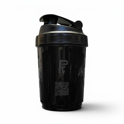 Power Fit Premium Shaker Bottle Black – Leak Proof Gym Protein Shaker