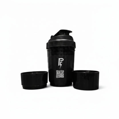 Power Fit Premium Shaker Bottle Black – Leak Proof Gym Protein Shaker