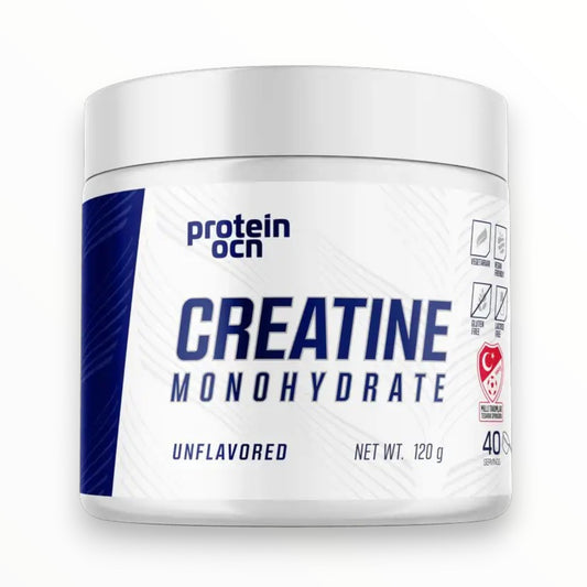 Protein OCN Creatine Monohydrate 120g – Unflavored Pure Creatine for Strength, Power & Muscle Performance