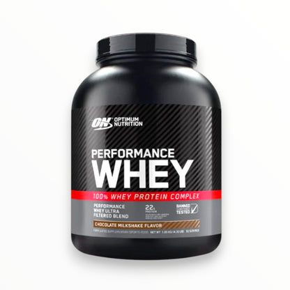 Optimum Nutrition Performance Whey – 100% Whey Protein Complex, Chocolate Milkshake, 1.95kg