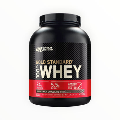 Optimum Nutrition Gold Standard 100% Whey Protein – Double Rich Chocolate, 5lb (2.27kg)