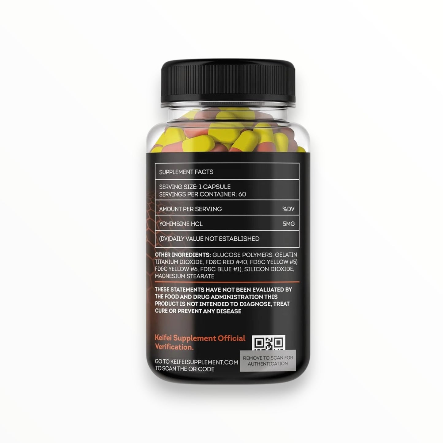Keifei Yohimbine Fat Burner – Appetite Control & Energy Support (60 Capsules) | Egypt