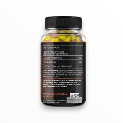 Keifei Yohimbine Fat Burner – Appetite Control & Energy Support (60 Capsules) | Egypt