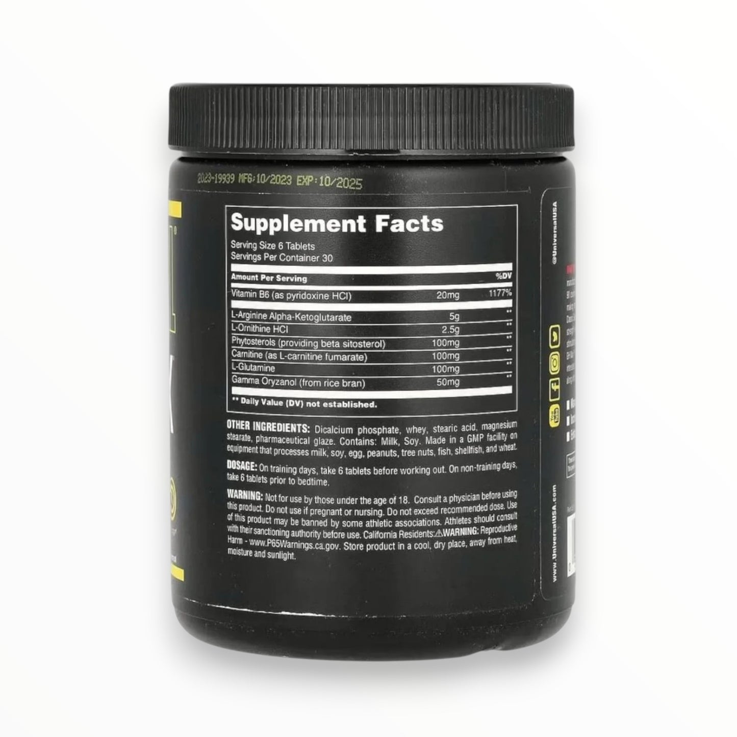 Universal GH Max 180 Tablets – Arginine & Ornithine Recovery Formula