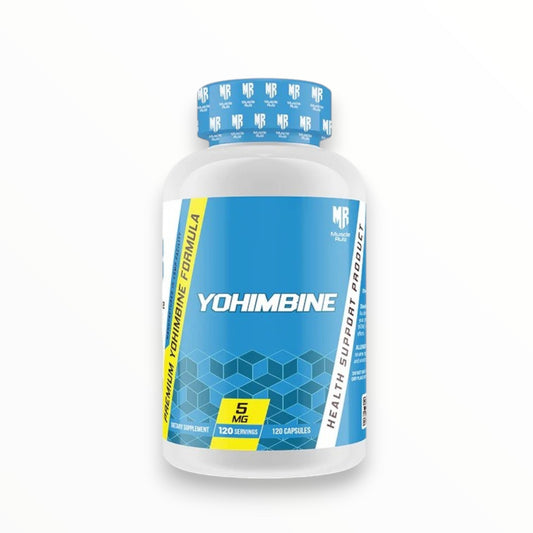 Muscle Rulz Yohimbine 5mg – 120 Capsules | Energy & Fat Burning Support
